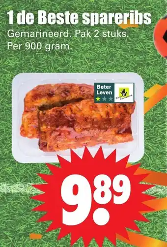 Dirk 1 de Beste spareribs 900 gr aanbieding