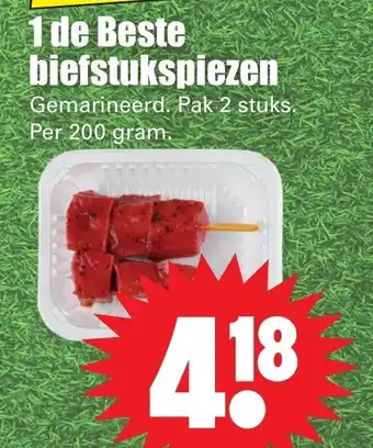 Dirk 1 de Beste biefstukspiezen 200 gr aanbieding