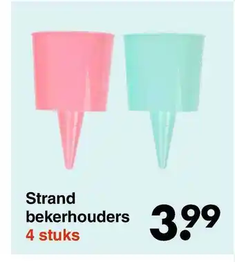 Wibra Strand Bekerhouders aanbieding