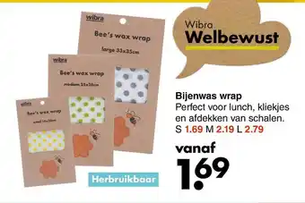 Wibra Bijenwas Wrap aanbieding