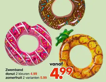 Wibra Zwemband Donut Of Zomerfruit aanbieding