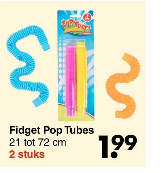 Fidget Pop Tubes aanbieding bij Wibra