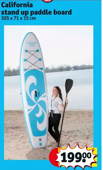 Kruidvat California stand up paddle board aanbieding