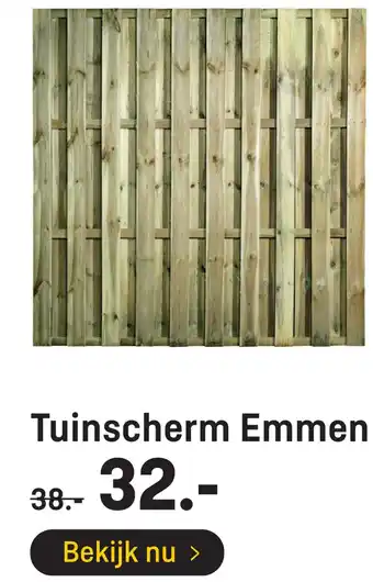 Hubo Tuinscherm Emmen aanbieding