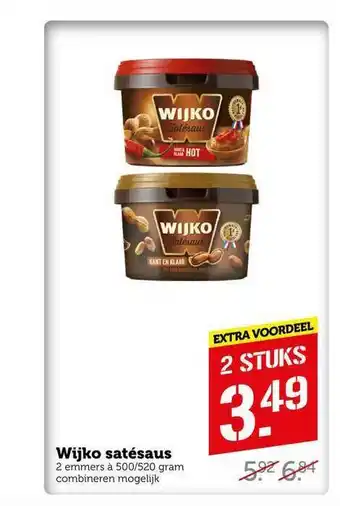 CoopCompact Wijko Satésaus aanbieding