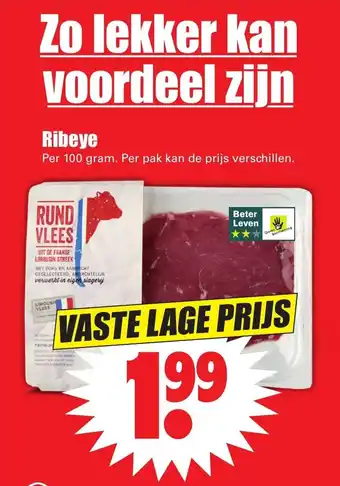 Dirk Ribeye 100 gr aanbieding