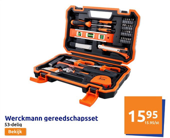 Action Werckmann gereedschapsset aanbieding