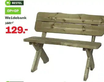 Welkoop Weidebank aanbieding