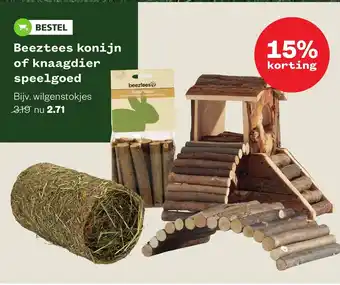 Welkoop Beeztees konijn of knaagdier speelgoed aanbieding