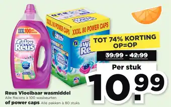 PLUS Dous Vloeibaar wasmic middel of power caps aanbieding