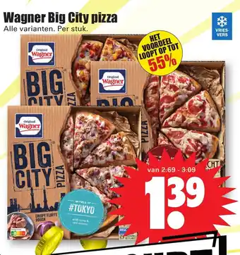 Dirk Wagner Big City pizza per stuk aanbieding