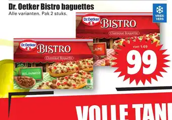 Dirk Dr. Oetker Bistro baguettes pak 2 stuks aanbieding