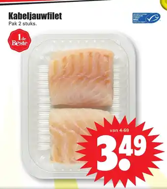 Dirk Kabeljauwfilet pak 2 stuks aanbieding