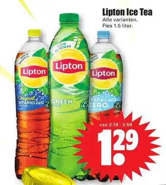 Dirk Lipton Ice Tea 1.5 liter aanbieding