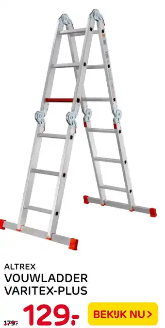 Praxis Altrex vouwladder varitex-plus aanbieding