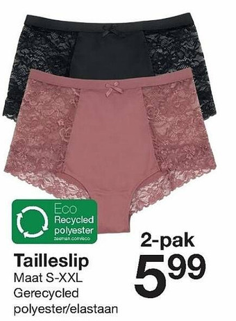 Zeeman Tailleslip aanbieding