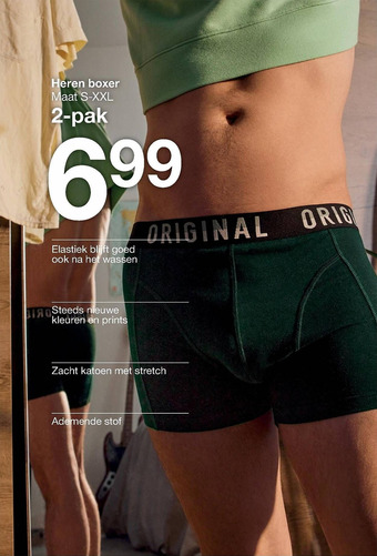 Zeeman Heren boxer aanbieding