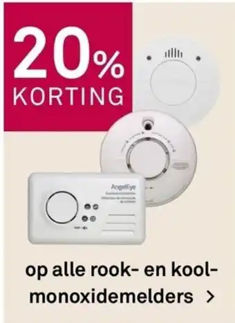 Karwei Op alle rook- en kool- monoxidemelders aanbieding