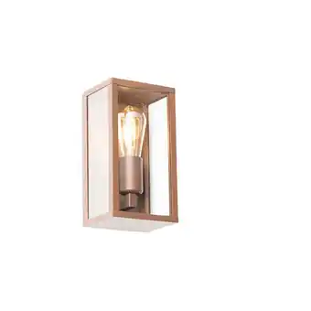 Lampenlicht.nl Industriële wandlamp roestbruin 26 cm IP44  - Charlois aanbieding