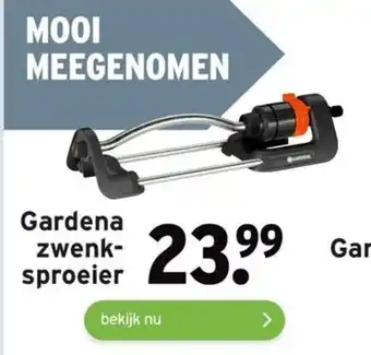 GAMMA Gardena zwenksproeier aanbieding