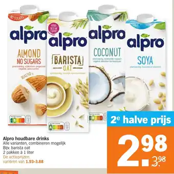 Albert Heijn Alpro houdbare drinks 2st aanbieding