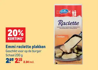 Makro Emmi raclette plakken aanbieding