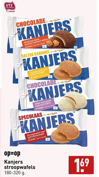 ALDI Kanjers stroopwafels 180-320 g. aanbieding