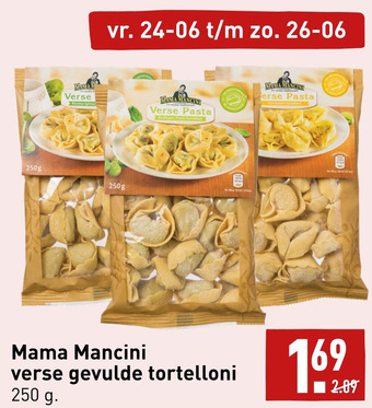 ALDI Mama Mancini verse gevulde tortelloni aanbieding