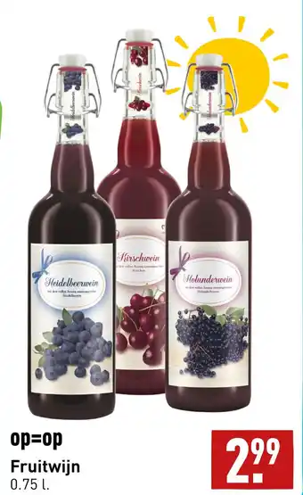 ALDI Fruitwijn 0.75 l. aanbieding