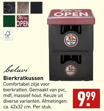 ALDI Bierkratkussen aanbieding