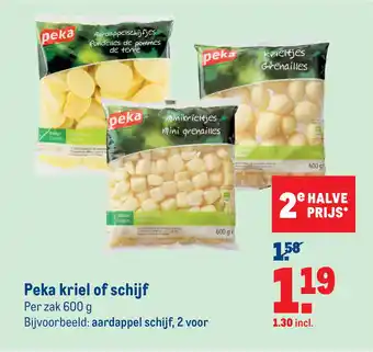 Makro Peka kriel of schijf aanbieding