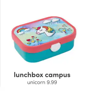 Baby & Tiener lunchbox campus unicorn aanbieding