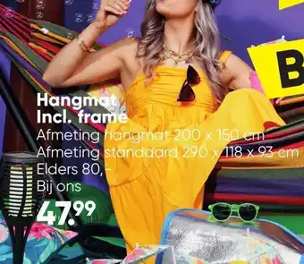 Big Bazar Hangmat Incl. frame aanbieding