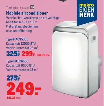 Makro Tarrington House Mobiele airconditioner aanbieding