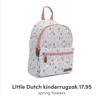 Baby & Tiener Little Dutch kinderrugzak spring flowers aanbieding