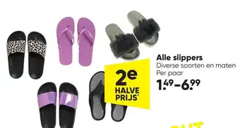 Big Bazar Alle slippers aanbieding