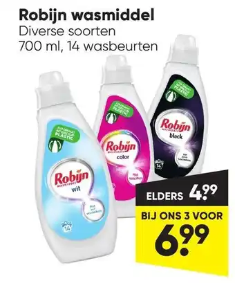 Big Bazar Robijn wasmiddel aanbieding