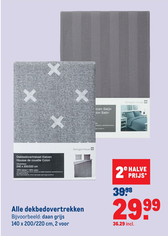 Makro Alle dekbedovertrekken aanbieding