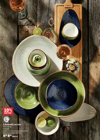 Makro Q Authentic servies aanbieding