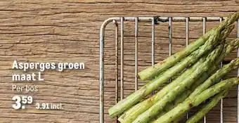 Makro Asperges groen maat L aanbieding