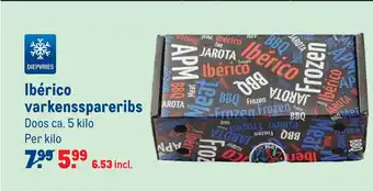 Makro Ibérico varkensspareribs aanbieding