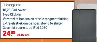 Makro Targus 10,2" iPad cover aanbieding