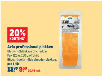 Makro Arla professional plakken aanbieding