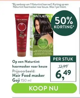 Holland & Barrett Op een Naturtint haarmasker naar keuze aanbieding