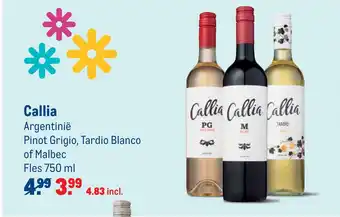 Makro Callia aanbieding