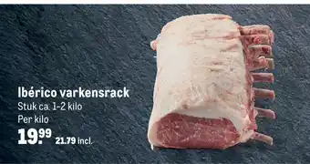 Makro Ibérico varkensrack aanbieding