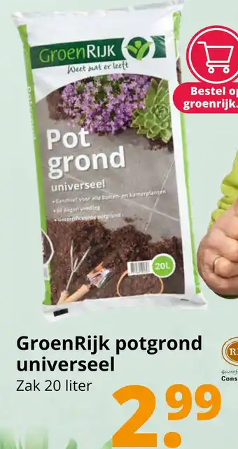 GroenRijk Groenrijk Potgrond aanbieding