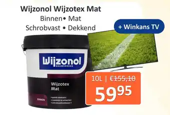 De Verfzaak Wijzonol Wijzotex Mat aanbieding