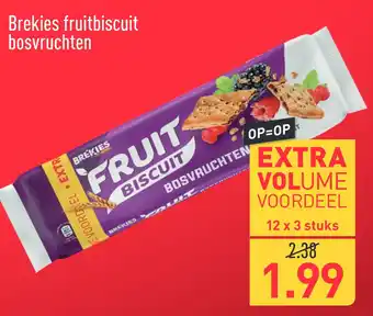 ALDI Brekies fruitbiscuit bosvruchten aanbieding