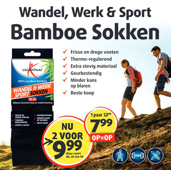 Lucovitaal Bamboe Sokken aanbieding